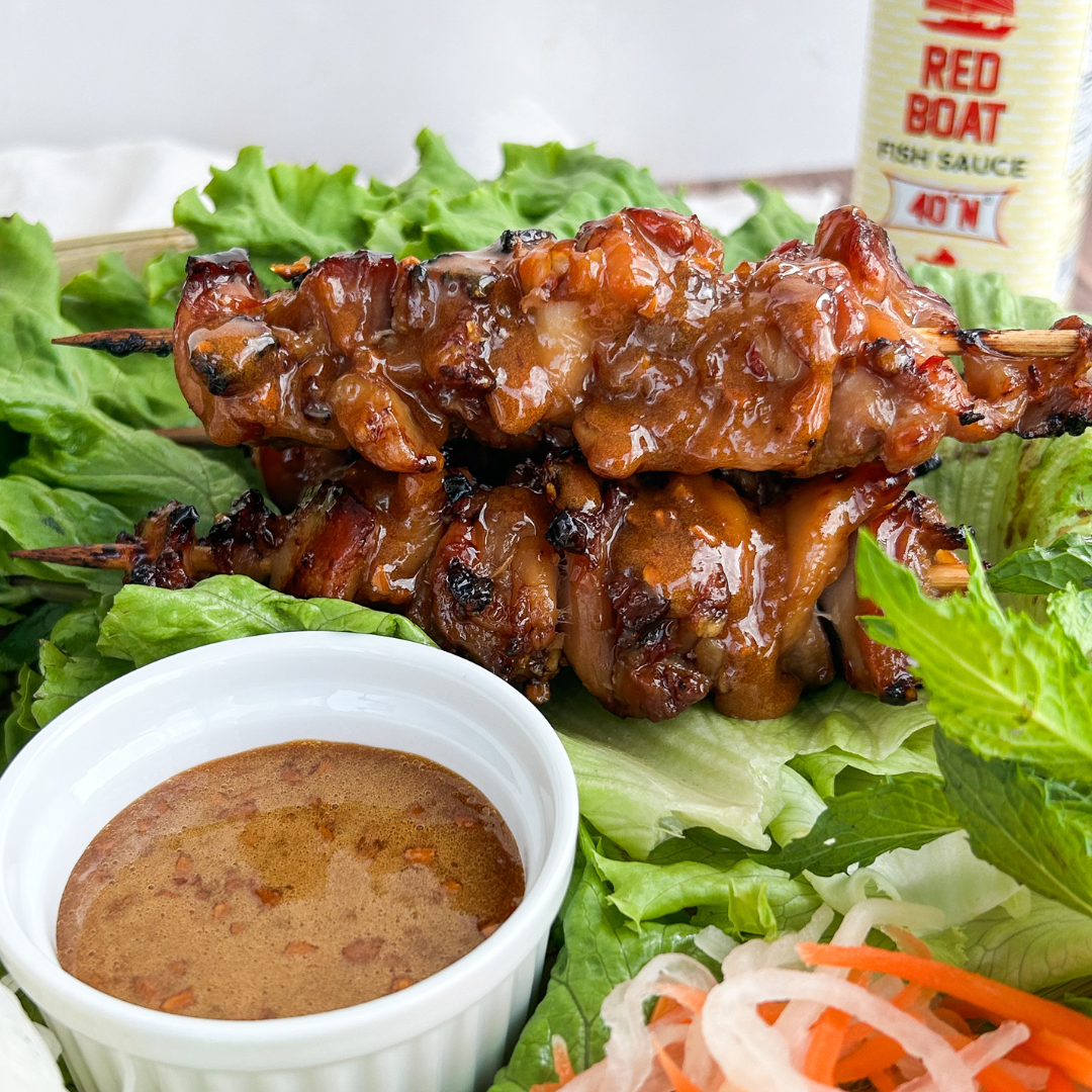 Hot Honey Glazed Chicken Skewers – Red Boat Fish Sauce