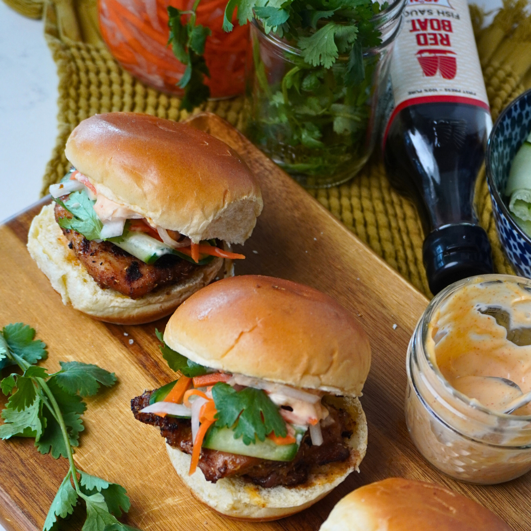 Chicken Banh Mi Sliders – Red Boat Fish Sauce